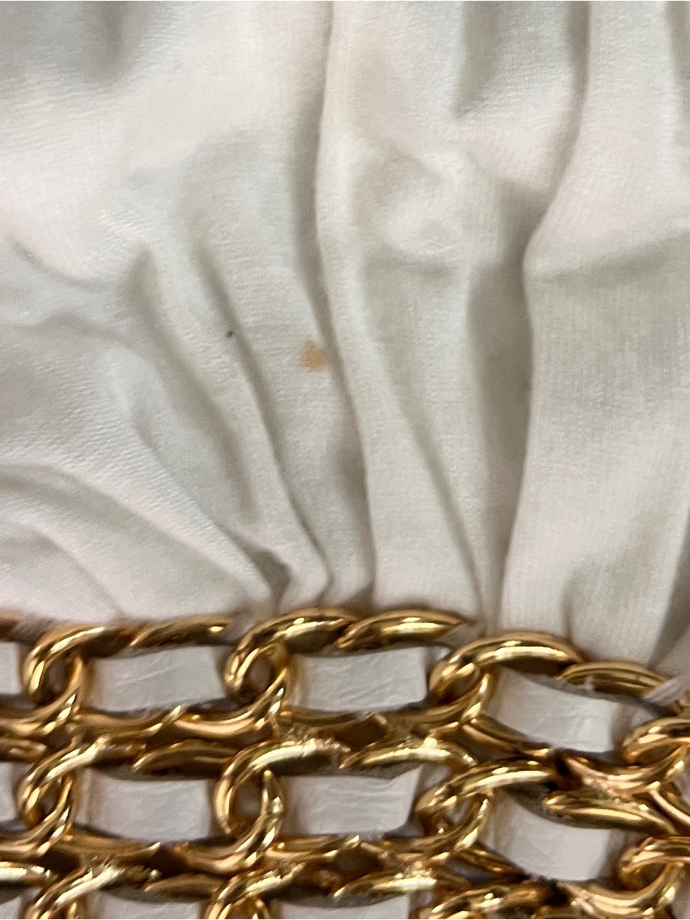 Sky Vintage Y2K White Gold Chain Cami Top, Size XS - Picture 5 of 6